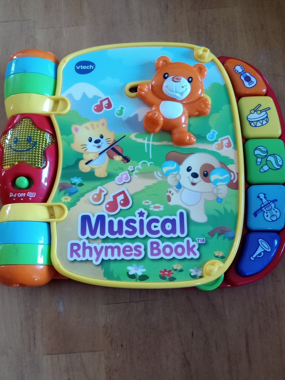 VTech Musical Rhymes Book - Yellow/Multicolor Interactive Learning Toy
